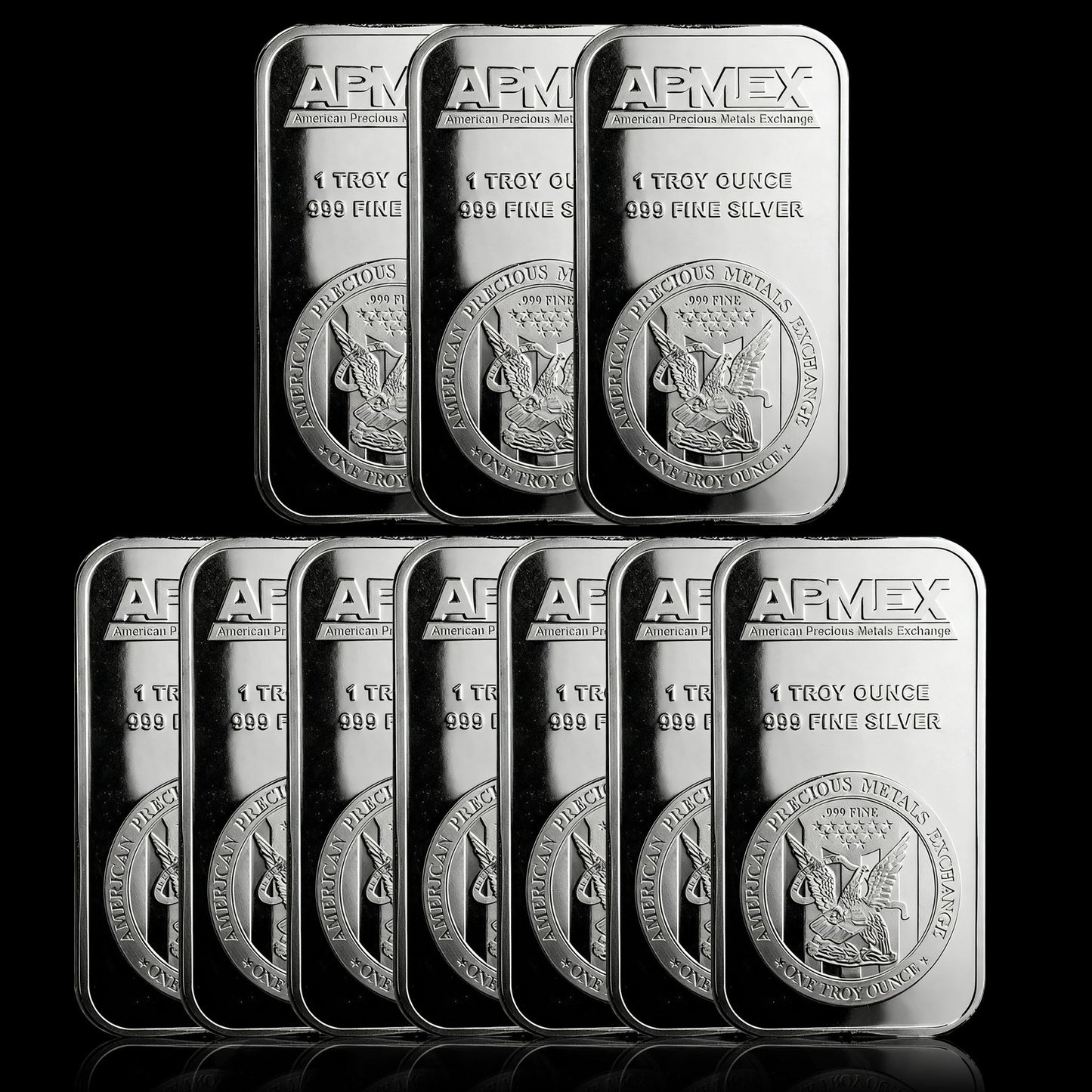 🦅APMEX 1 oz .999 Fine Silver Bar – American Eagle Heritage for Collectors