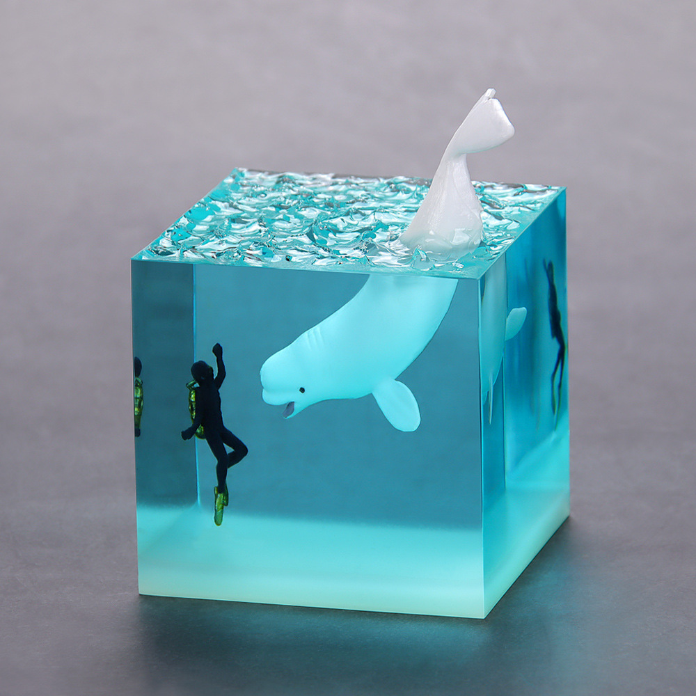Pryxo™ Ocean Whale Resin Cube🐋