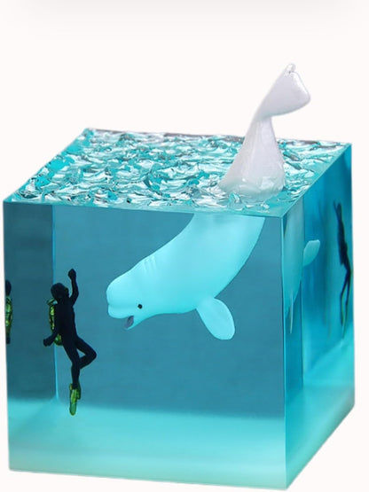 Pryxo™ Ocean Whale Resin Cube🐋