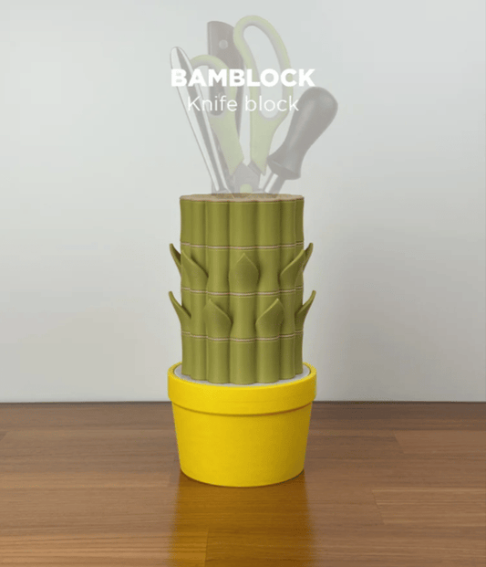 Bamblock Kitchen Knife Block